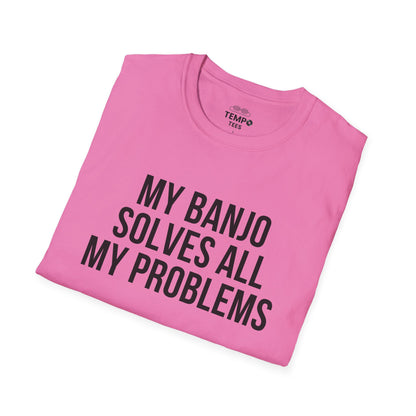 Banjo Problem Solver Tee 🎸 Funny Banjo Player Shirt