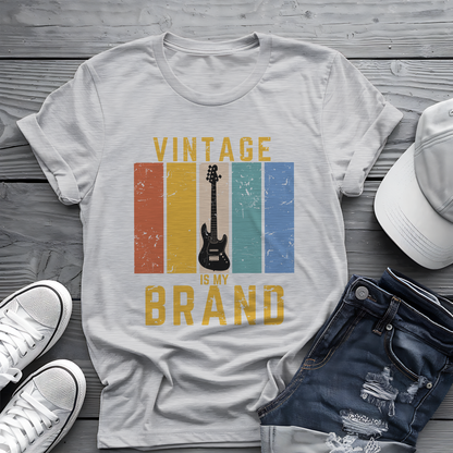 Vintage Is My Brand Tee 🎸 Retro Bass Guitar Shirt - Vintage Style Gift