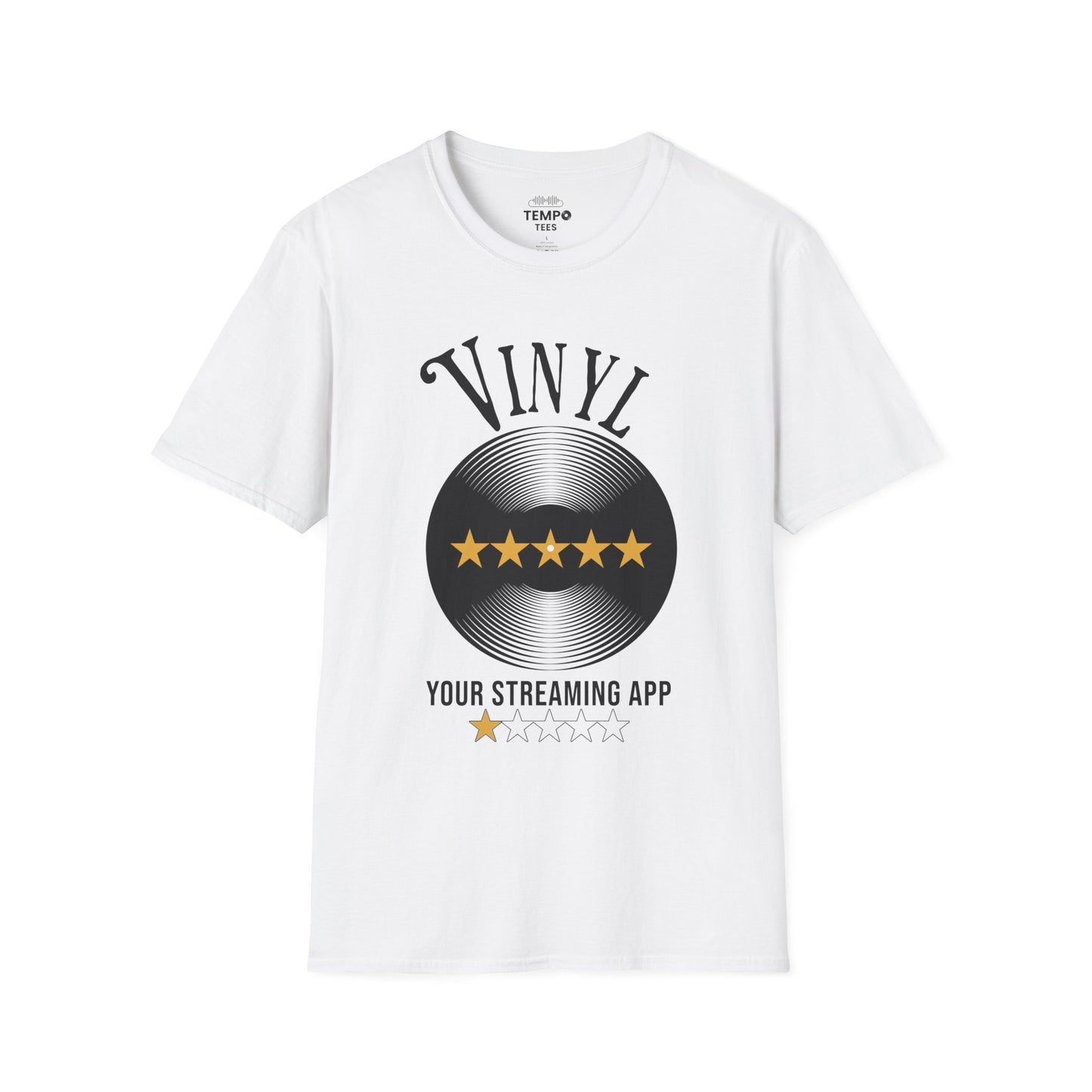 Vinyl vs. Streaming Tee 💿 Funny Music Lover Shirt