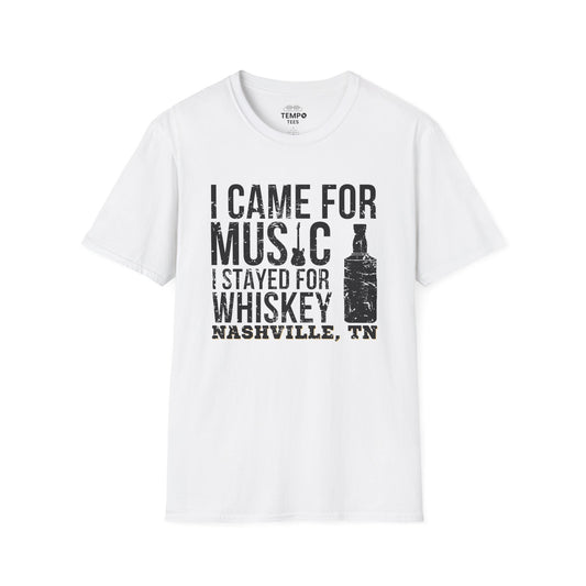 Music City Whiskey Tee 🎸🥃 Funny Nashville Shirt