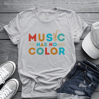 Music Has No Color Sax Tee 🎷 Unity Music Shirt - Equality Gift