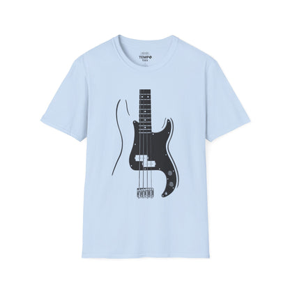 Minimalist Bass Tee 🎸 Clean Music Shirt - Bass Player Gift