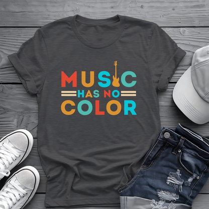 Music Has No Color Bass Tee 🎸 Unity Music Shirt - Equality Gift