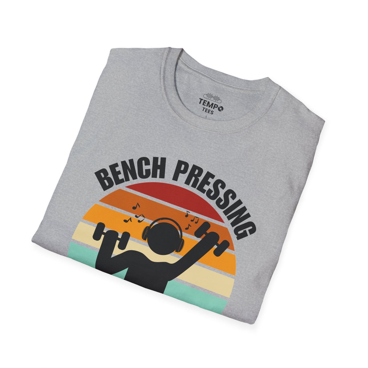 Bench Press Beat Tee 🏋️‍♂️ Music Workout Shirt