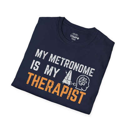 Metronome Therapist Tee 🎶 Funny Musician Shirt - Music Humor Gift