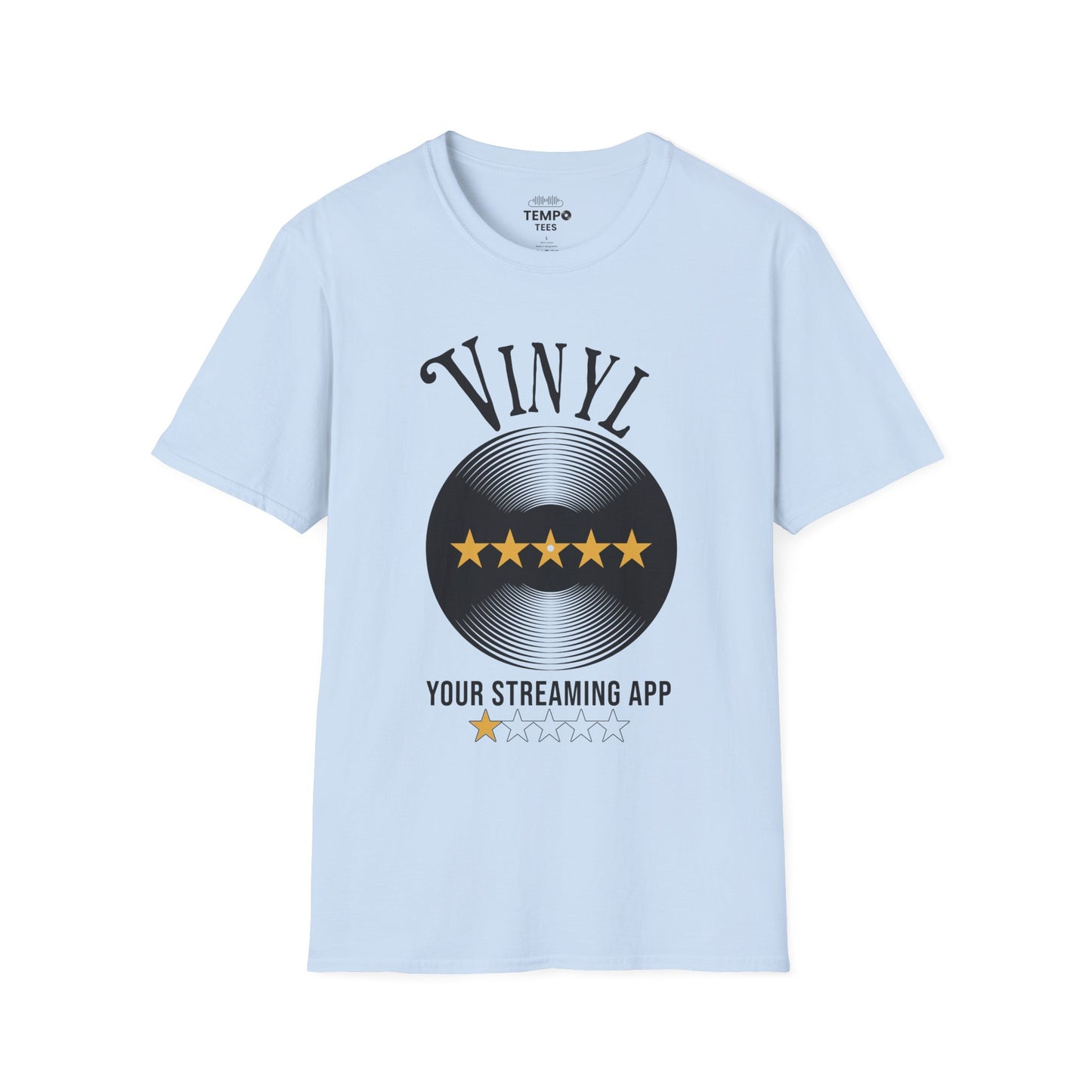 Vinyl vs. Streaming Tee 💿 Funny Music Lover Shirt