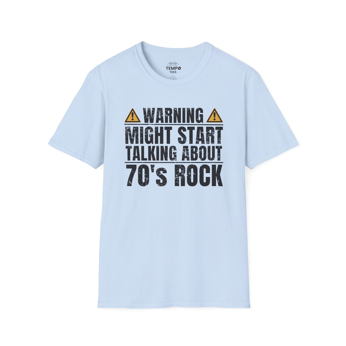 70s Rock Warning Tee ⚠️ Funny Music Lover Shirt