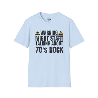 70s Rock Warning Tee ⚠️ Funny Music Lover Shirt