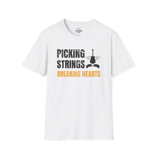 Picking Strings Tee 🎸 Wings Funny Music Shirt