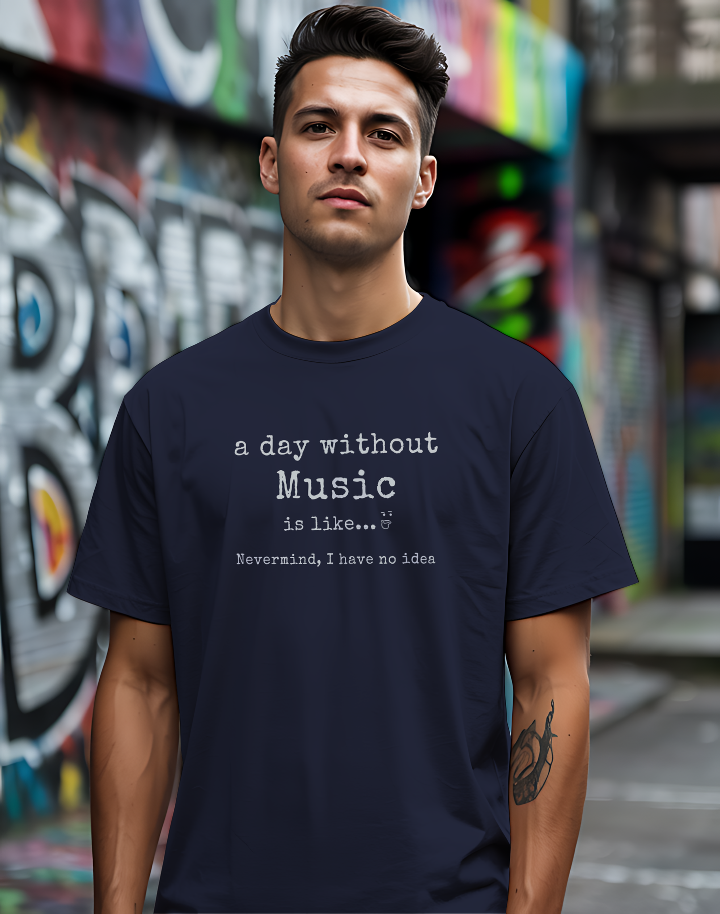 A Day Without Music Tee 🎶 Funny Music Lover Shirt