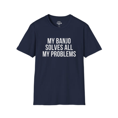 Banjo Problem Solver Tee 🎸 Funny Banjo Player Shirt