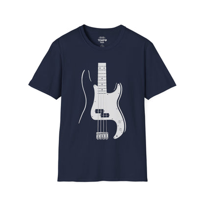 Minimalist Bass Tee 🎸 Clean Music Shirt - Bass Player Gift