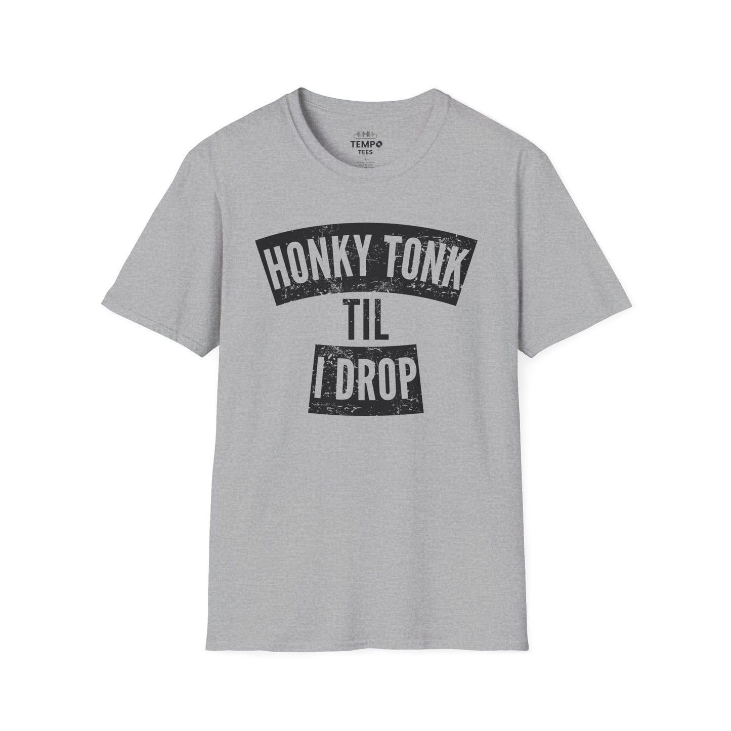 Honky Tonk Til I Drop Tee 🎸 Funny Country Music Shirt