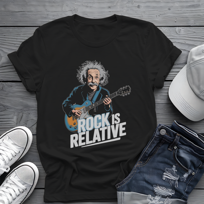 Einstein Rock Tee 🎸 Funny Science Music Shirt - Guitar Humor