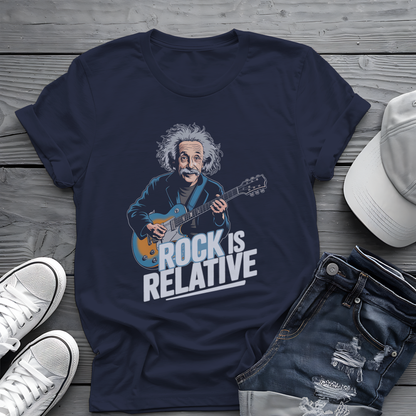 Einstein Rock Tee 🎸 Funny Science Music Shirt - Guitar Humor