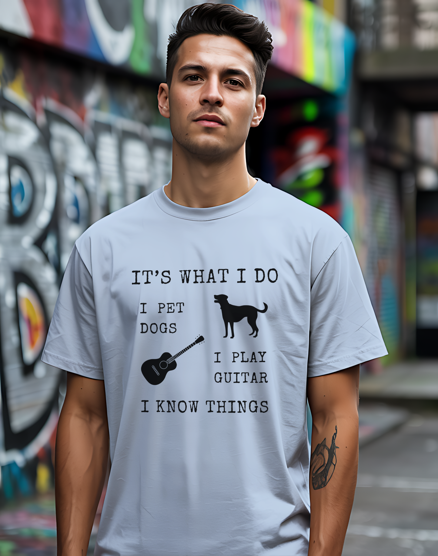 It's What I Do Tee 🐕🎸 Funny Dog & Guitar Shirt