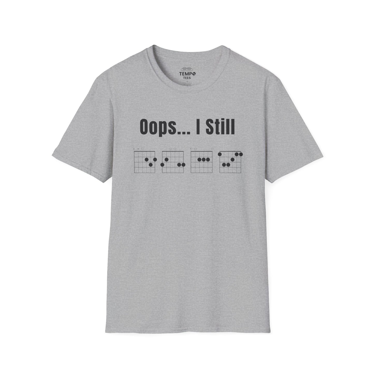 Oops... I Still DGAF Tee 🎸 Funny Chord Diagram Shirt - Musician Gift