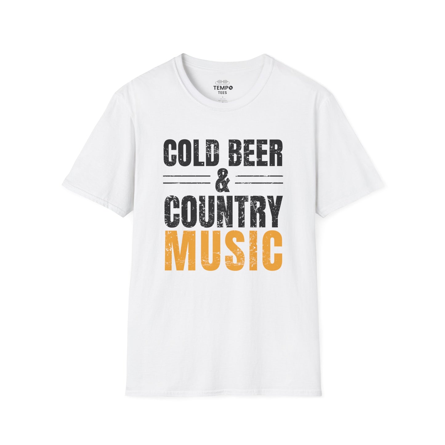 Cold Beer Country Tee 🍺🎶 Funny Country Music Shirt