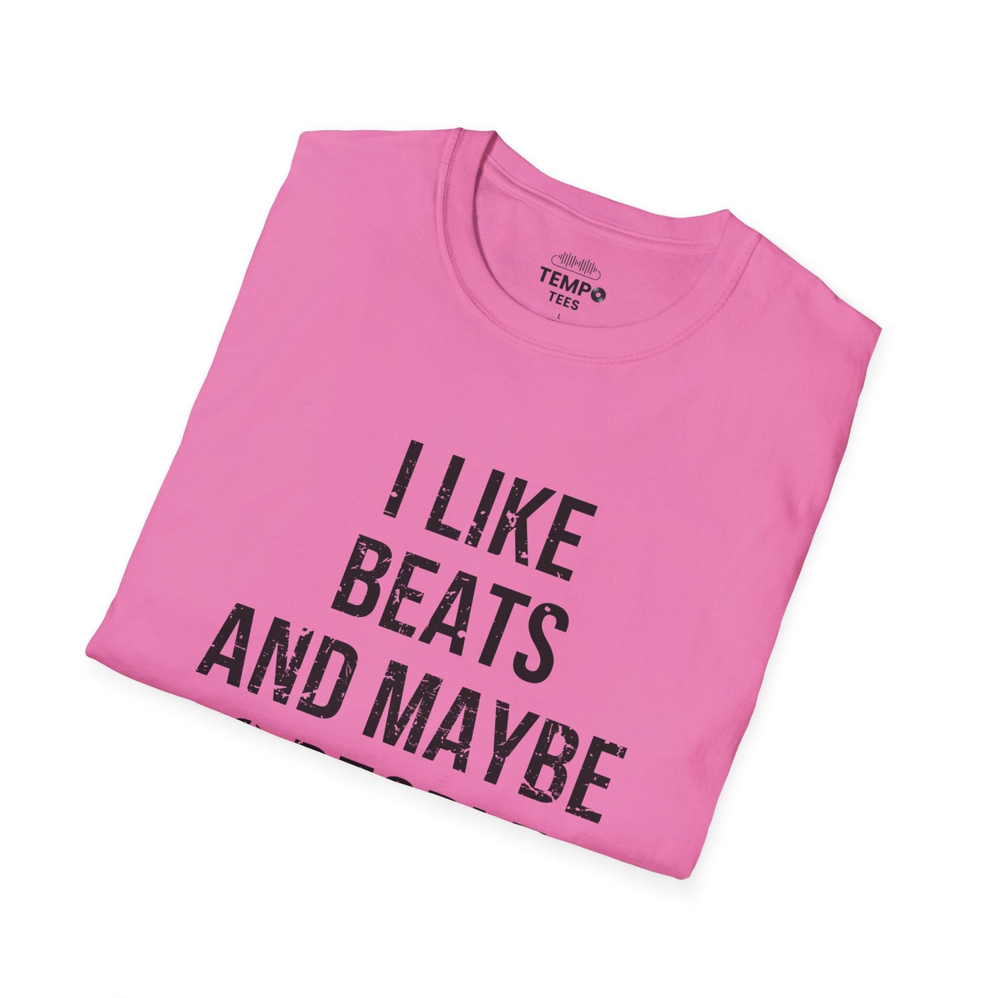 I Like Beats and Maybe 3 People Tee 🎧 Bold Hip Hop Music Shirt