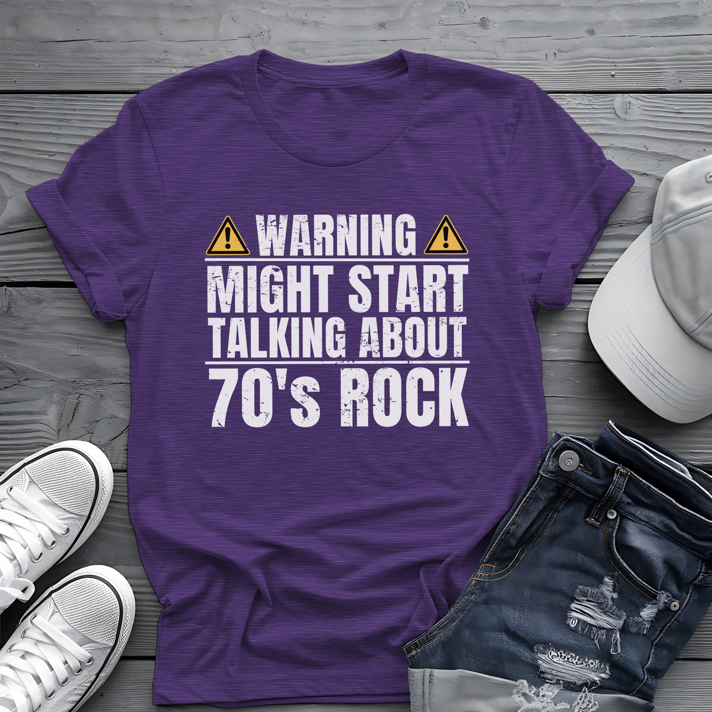 70s Rock Warning Tee ⚠️ Funny Music Lover Shirt