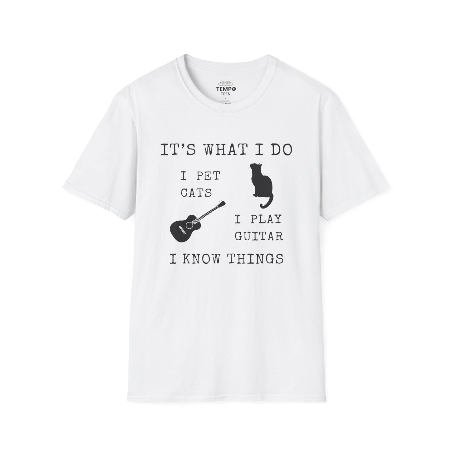 It's What I Do Tee 🐈🎸 Funny Cat & Guitar Shirt