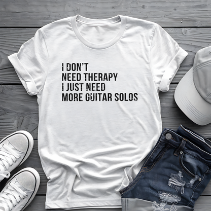 Guitar Solo Therapy Tee 🎸 Funny Guitarist Shirt