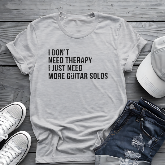 Guitar Solo Therapy Tee 🎸 Funny Guitarist Shirt