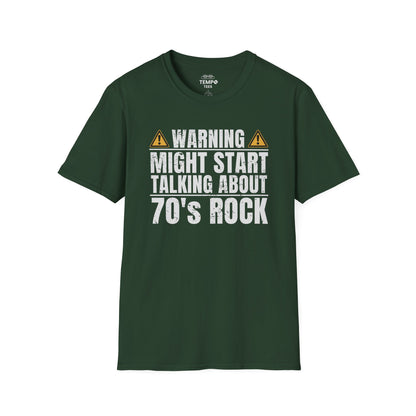 70s Rock Warning Tee ⚠️ Funny Music Lover Shirt