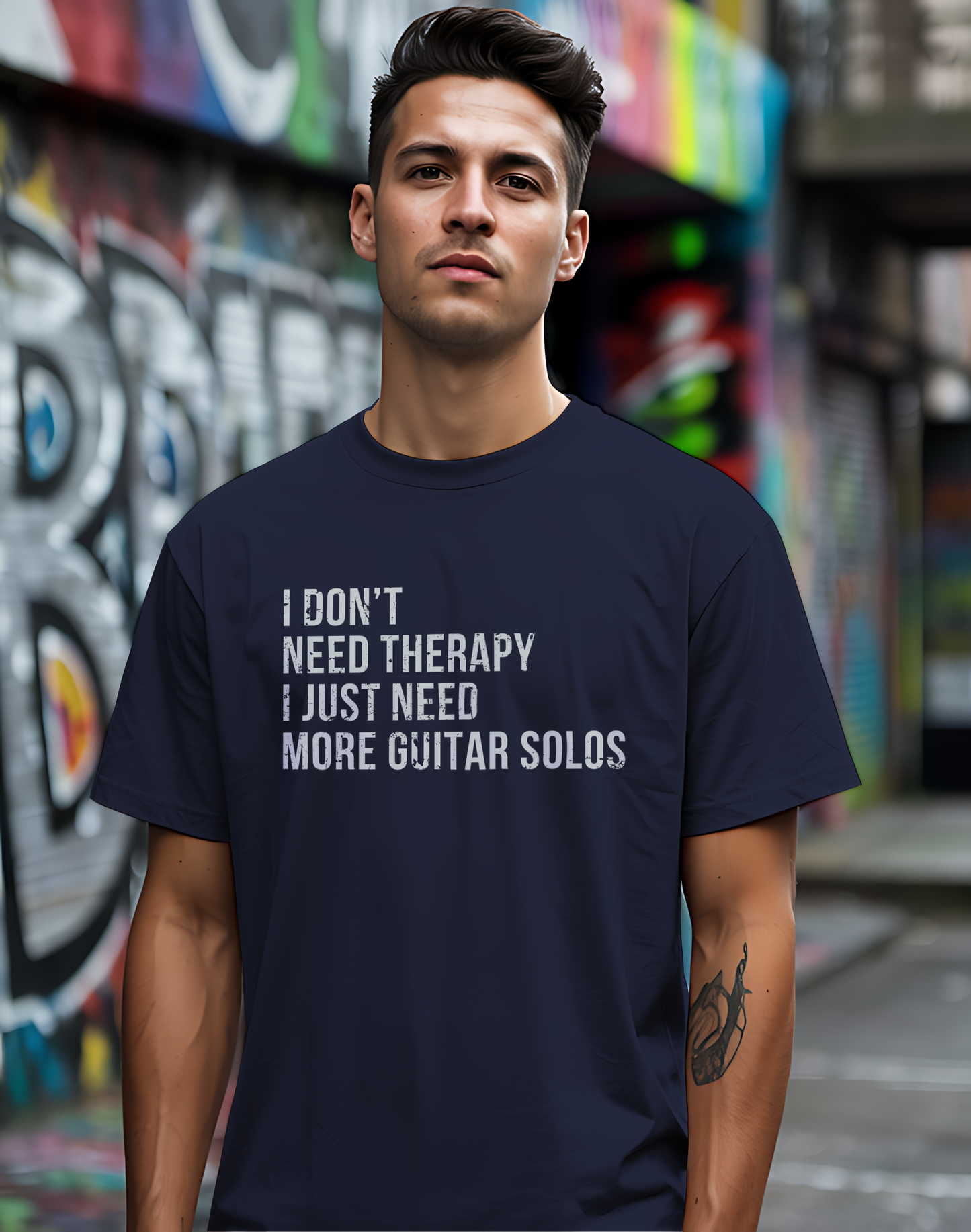 Guitar Solo Therapy Tee 🎸 Funny Guitarist Shirt