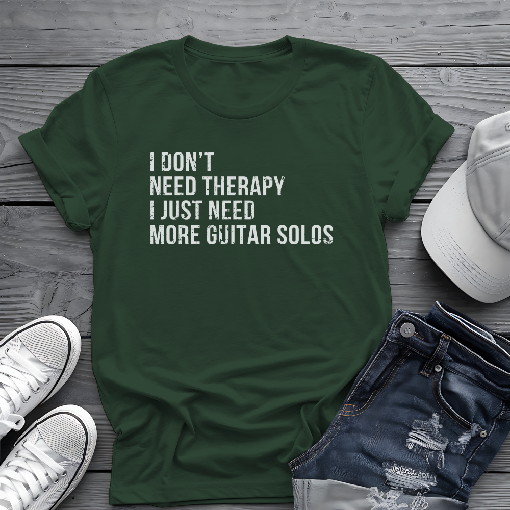 Guitar Solo Therapy Tee 🎸 Funny Guitarist Shirt