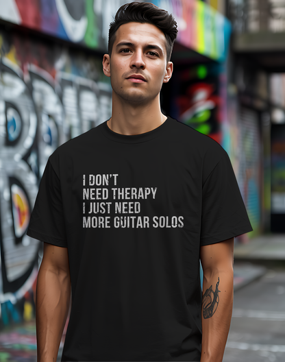 Guitar Solo Therapy Tee 🎸 Funny Guitarist Shirt