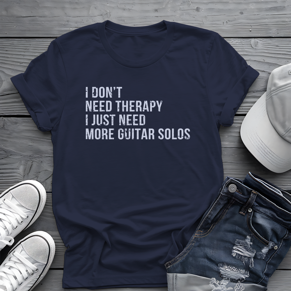 Guitar Solo Therapy Tee 🎸 Funny Guitarist Shirt
