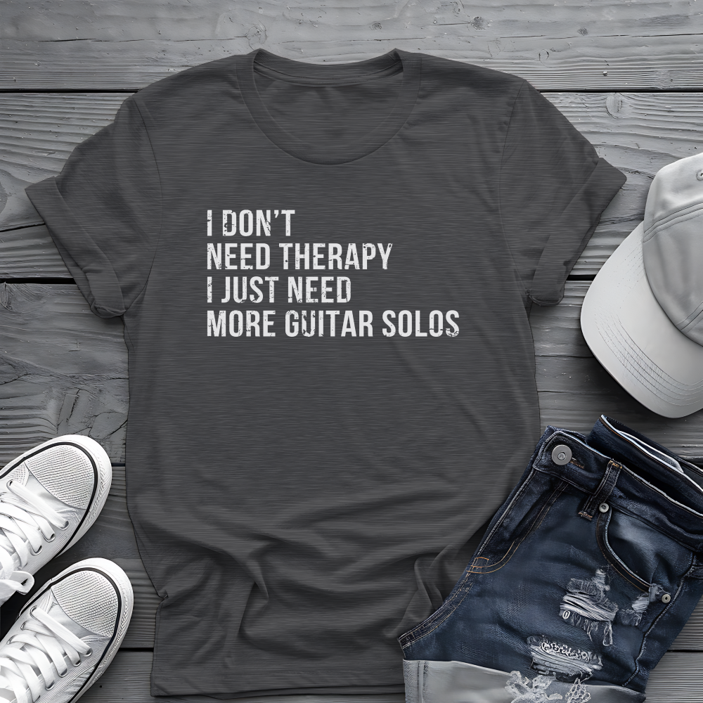 Guitar Solo Therapy Tee 🎸 Funny Guitarist Shirt