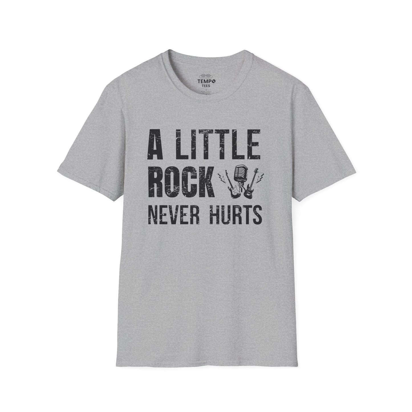 A Little Rock Tee 🎸 Funny Rock Music Shirt - Rocker Gift