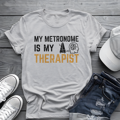 Metronome Therapist Tee 🎶 Funny Musician Shirt - Music Humor Gift