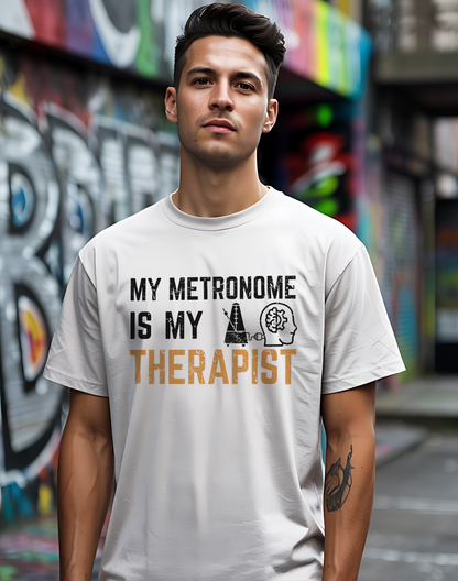Metronome Therapist Tee 🎶 Funny Musician Shirt - Music Humor Gift