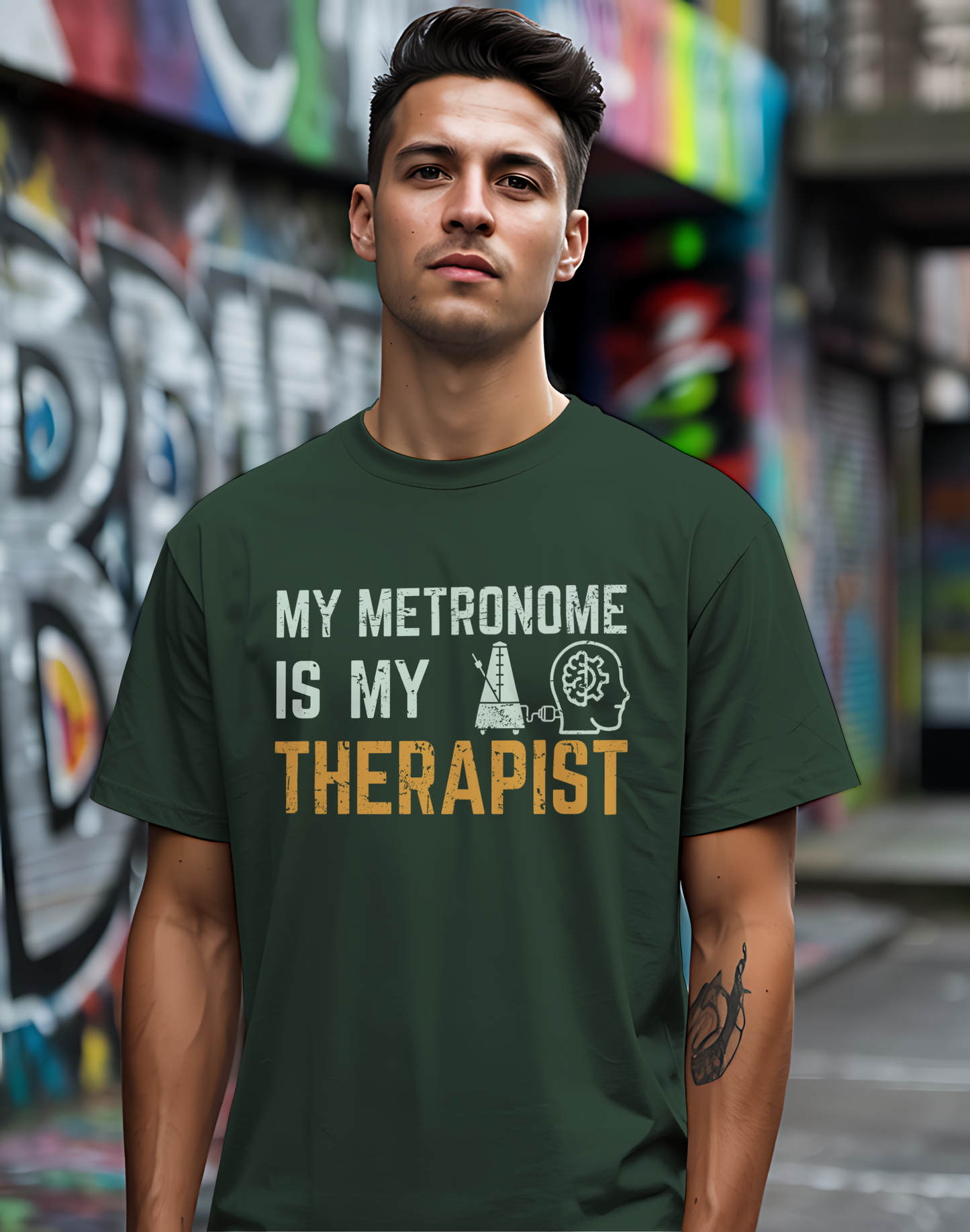 Metronome Therapist Tee 🎶 Funny Musician Shirt - Music Humor Gift
