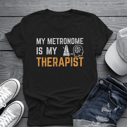 Metronome Therapist Tee 🎶 Funny Musician Shirt - Music Humor Gift
