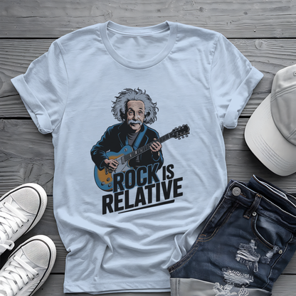 Einstein Rock Tee 🎸 Funny Science Music Shirt - Guitar Humor
