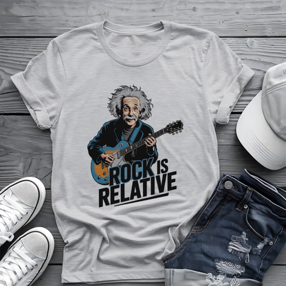 Einstein Rock Tee 🎸 Funny Science Music Shirt - Guitar Humor
