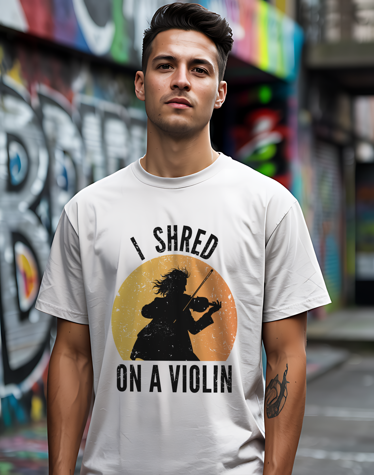 I Shred On A Violin Tee 🎻 Funny Violinist Shirt