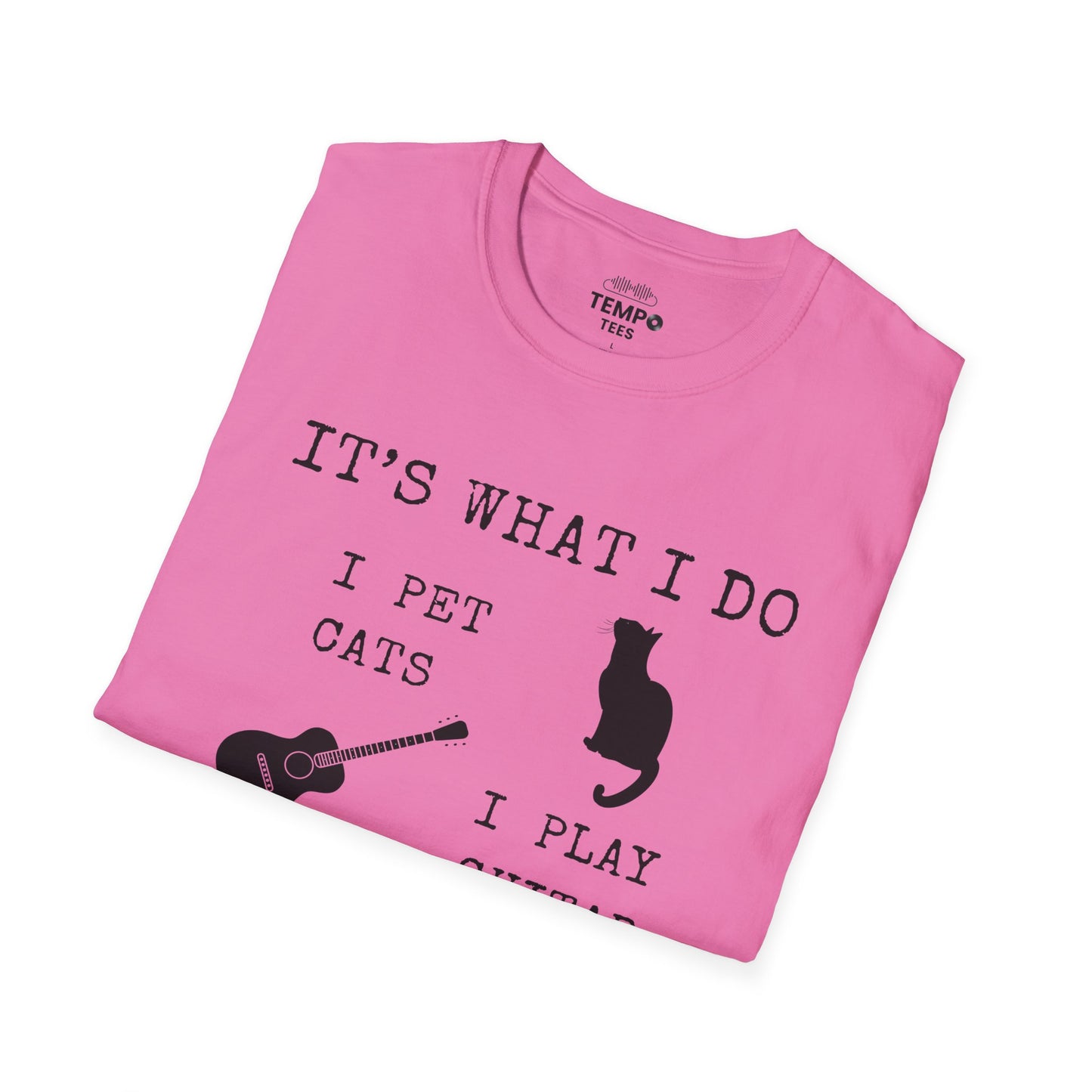 It's What I Do Tee 🐈🎸 Funny Cat & Guitar Shirt