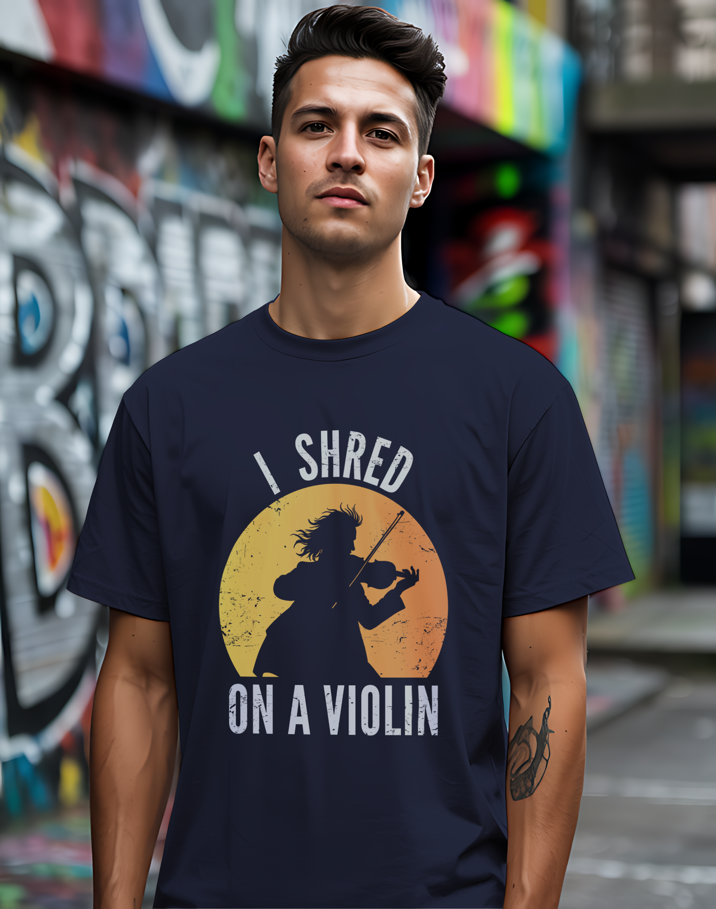 I Shred On A Violin Tee 🎻 Funny Violinist Shirt
