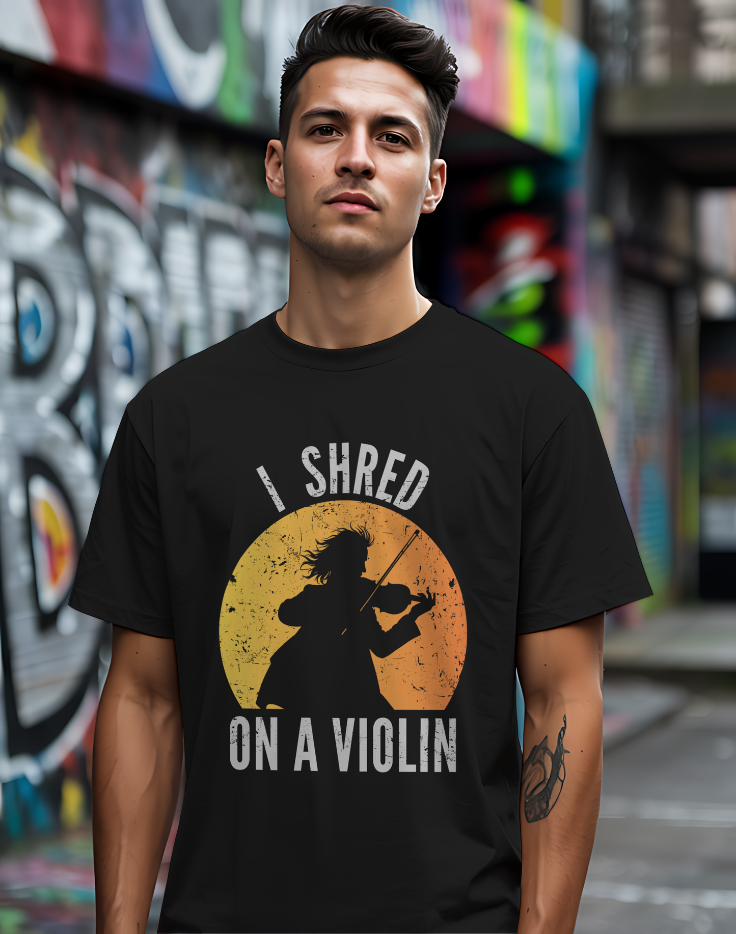 I Shred On A Violin Tee 🎻 Funny Violinist Shirt