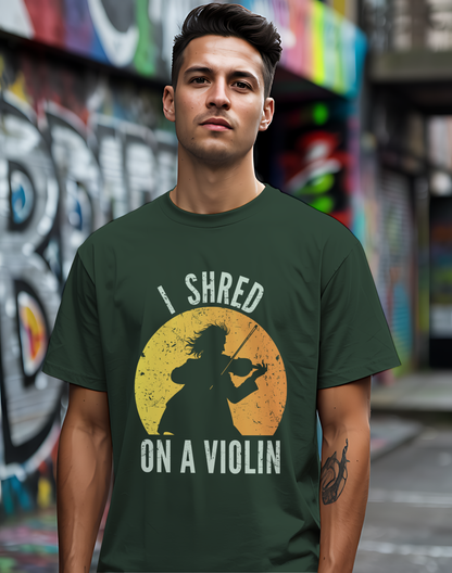 I Shred On A Violin Tee 🎻 Funny Violinist Shirt