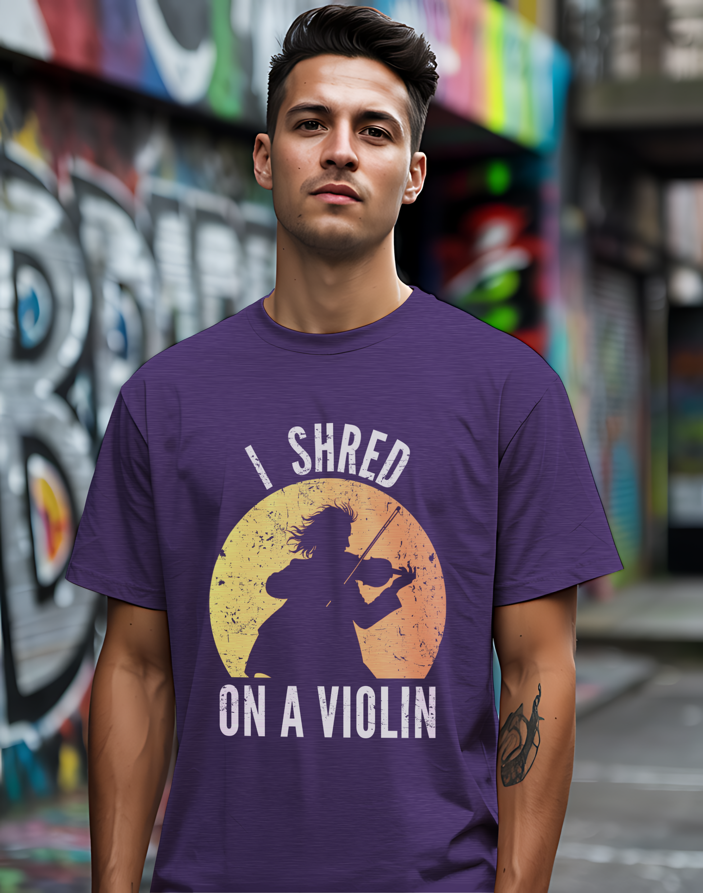 I Shred On A Violin Tee 🎻 Funny Violinist Shirt