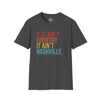 Retro Nashville Tee 🎶 Funny Country Music Shirt