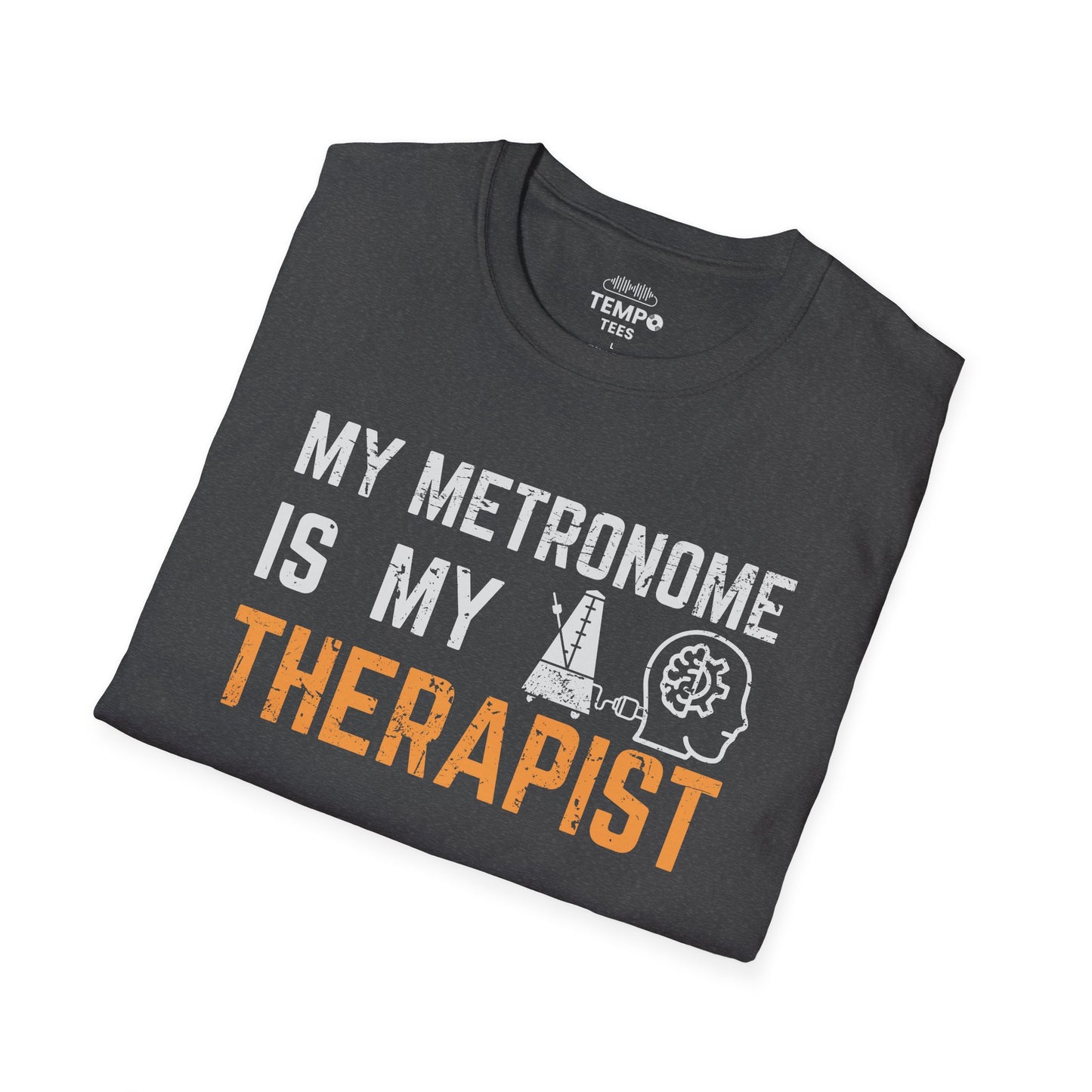 Metronome Therapist Tee 🎶 Funny Musician Shirt - Music Humor Gift