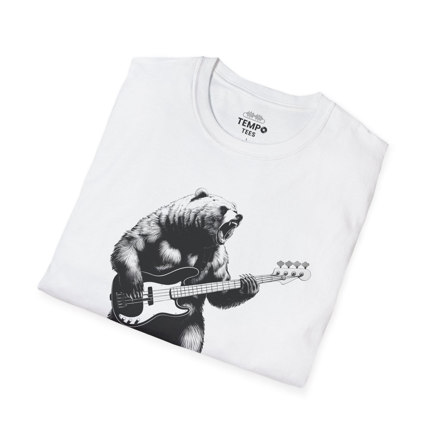 Bass Grizzly Bear Tee 🐻 Funny Music Shirt