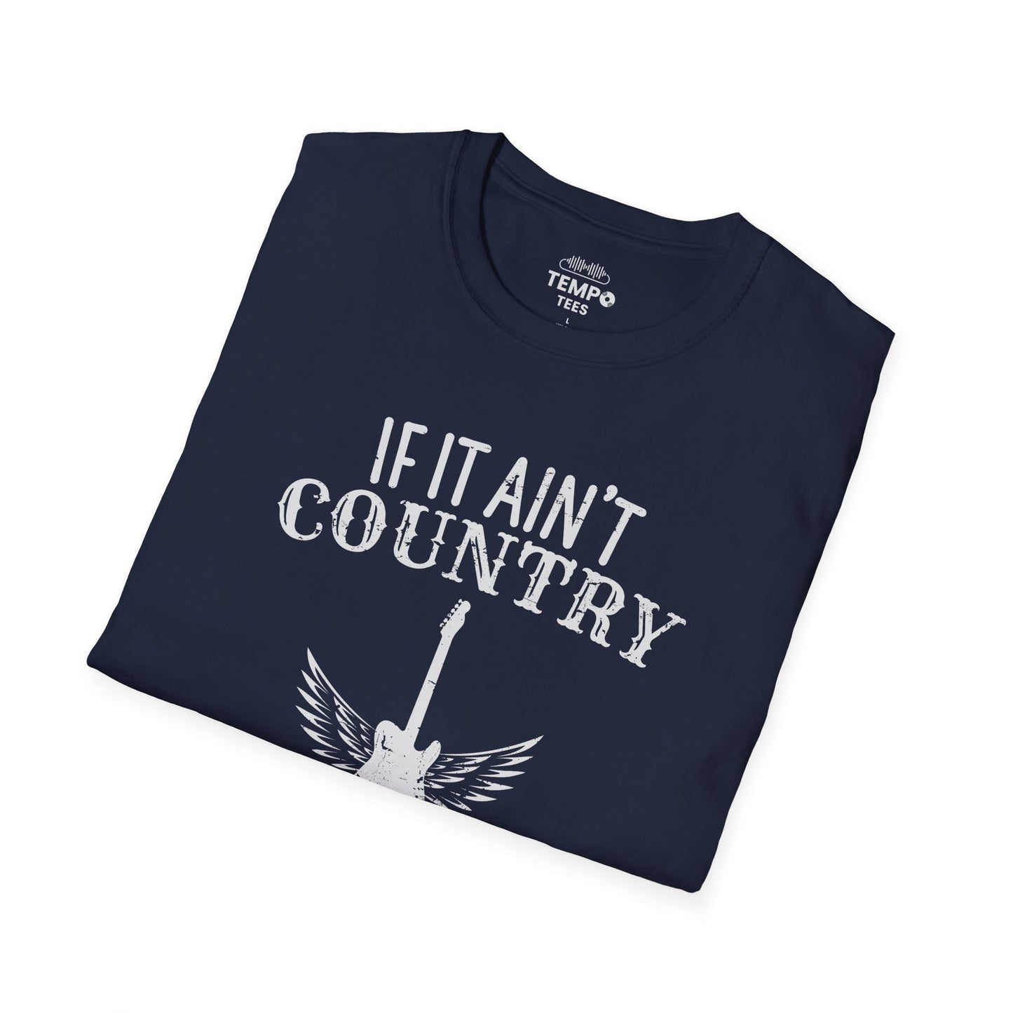 Country Nashville Tee 🎸 Wings Funny Music City Shirt